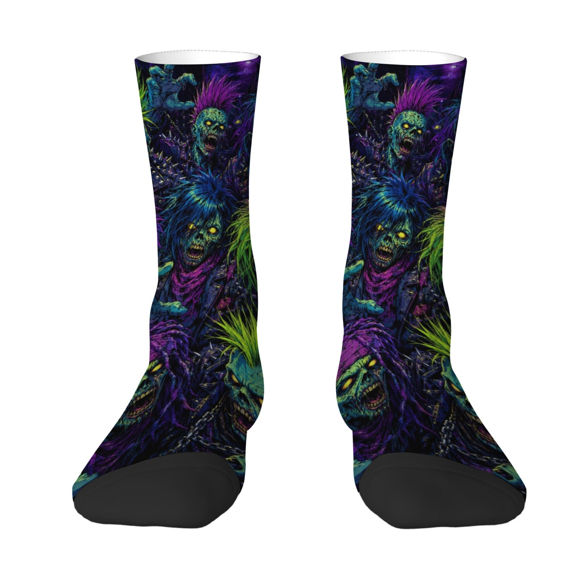 Quirky Street Fashion - Gothic Hip-hop Skull Print Men Mid-calf