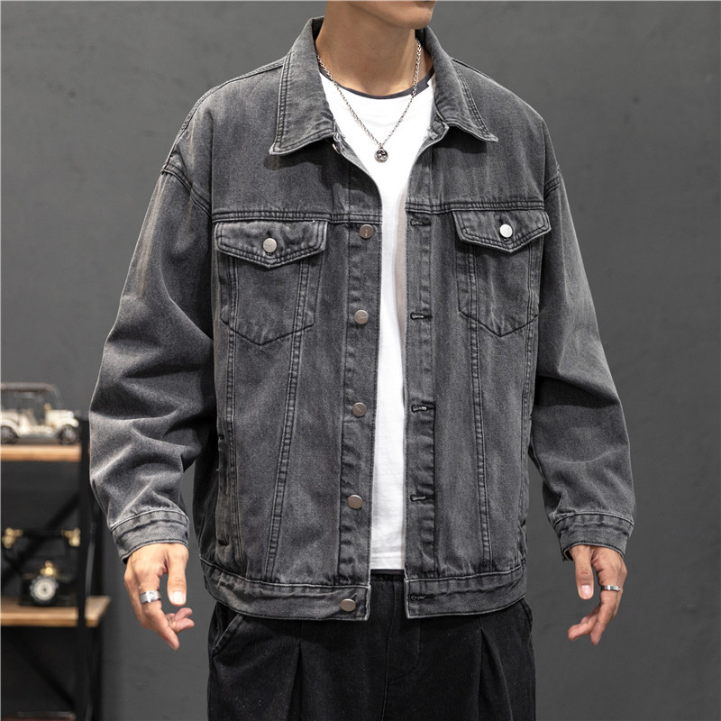 New Denim Jacket Men Vintage J - Street Fashion Jeans Men 评论和价格