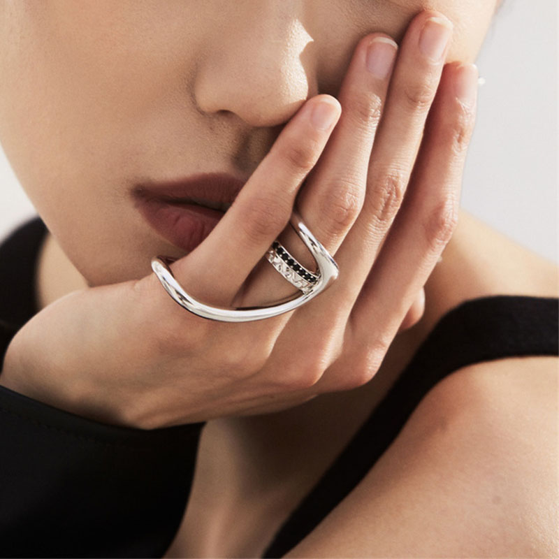VENTFILLE 925 Sterling Silver  - Street Fashion Rings 评论和价格