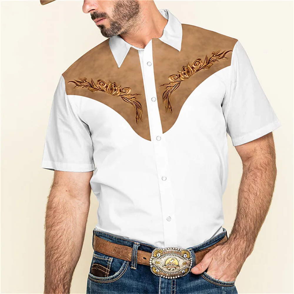 Men's western shirt animal gra - Street Fashion Shanghai 评论和价格
