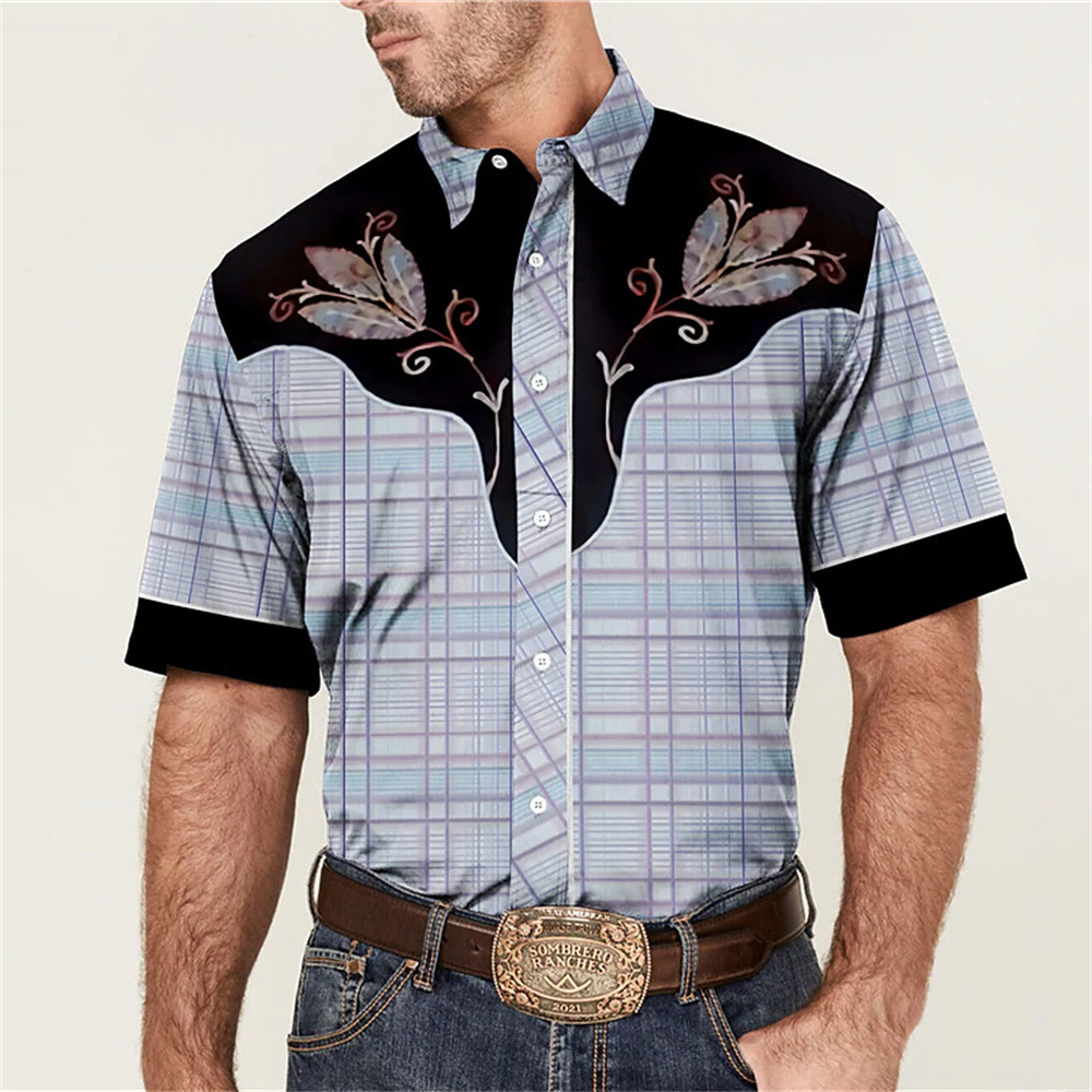 Men's western shirt animal gra - Street Fashion Shanghai 评论和价格