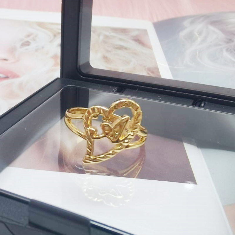 Duoying Custom Initial Rings P - Street Fashion Rings 评论和价格