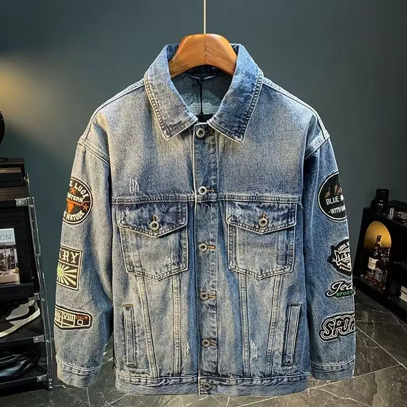 Men High Street Embroidery Pat - Street Fashion Hong Kong 评论和价格