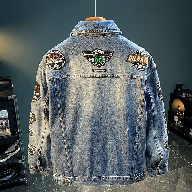 Men High Street Embroidery Pat - Street Fashion Hong Kong 评论和价格