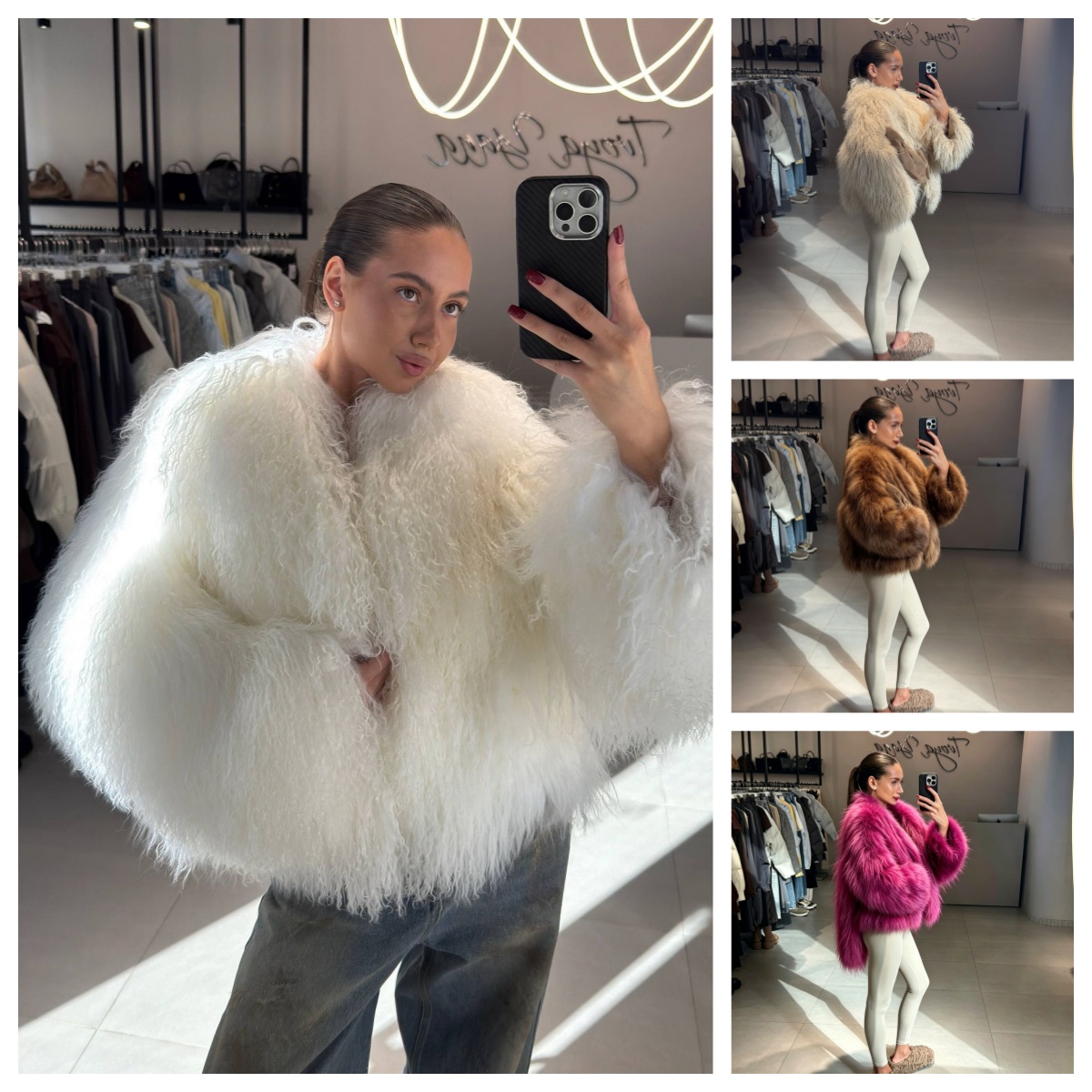 Winter Fashion Women Fux Fur C - Street Fashion Shanghai 评论和价格