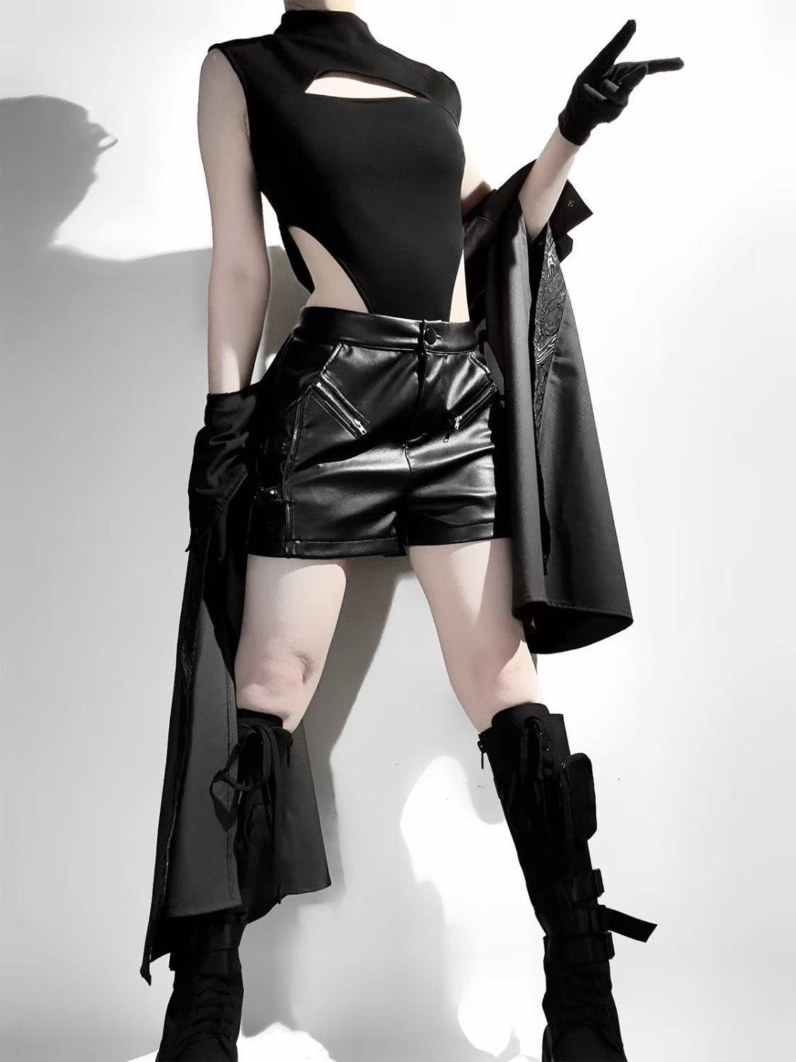 Dark Black Gothic Costume Wome - Street Fashion In Chinese 评论和价格