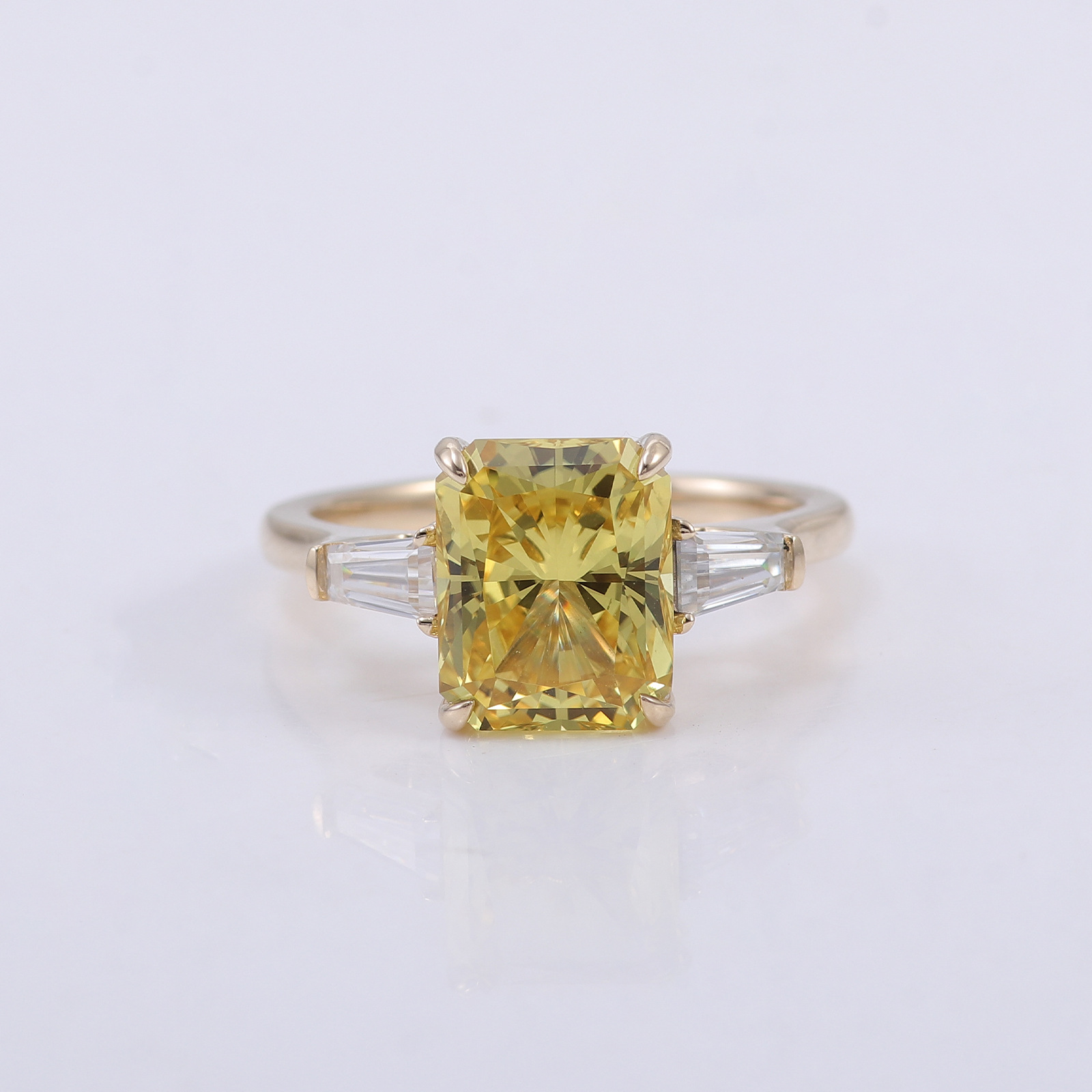 925 sterling silver 18K gold R - Street Fashion Rings 评论和价格