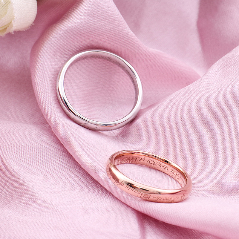 925 sterling silver couple's r - Street Fashion Rings 评论和价格