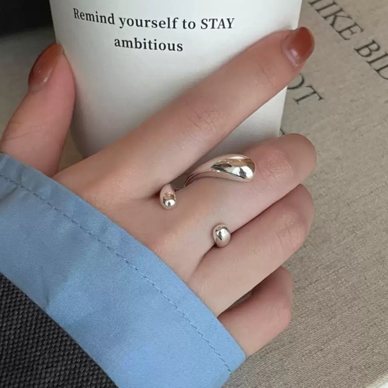 PANJBJ 925 Sterling Silver Irr - Street Fashion Rings 评论和价格