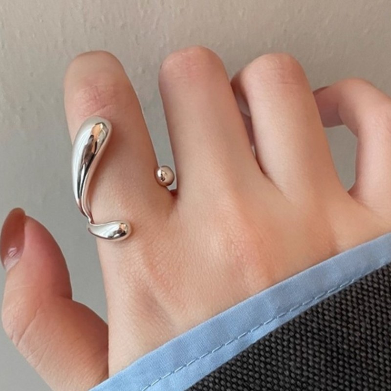 PANJBJ 925 Sterling Silver Irr - Street Fashion Rings 评论和价格