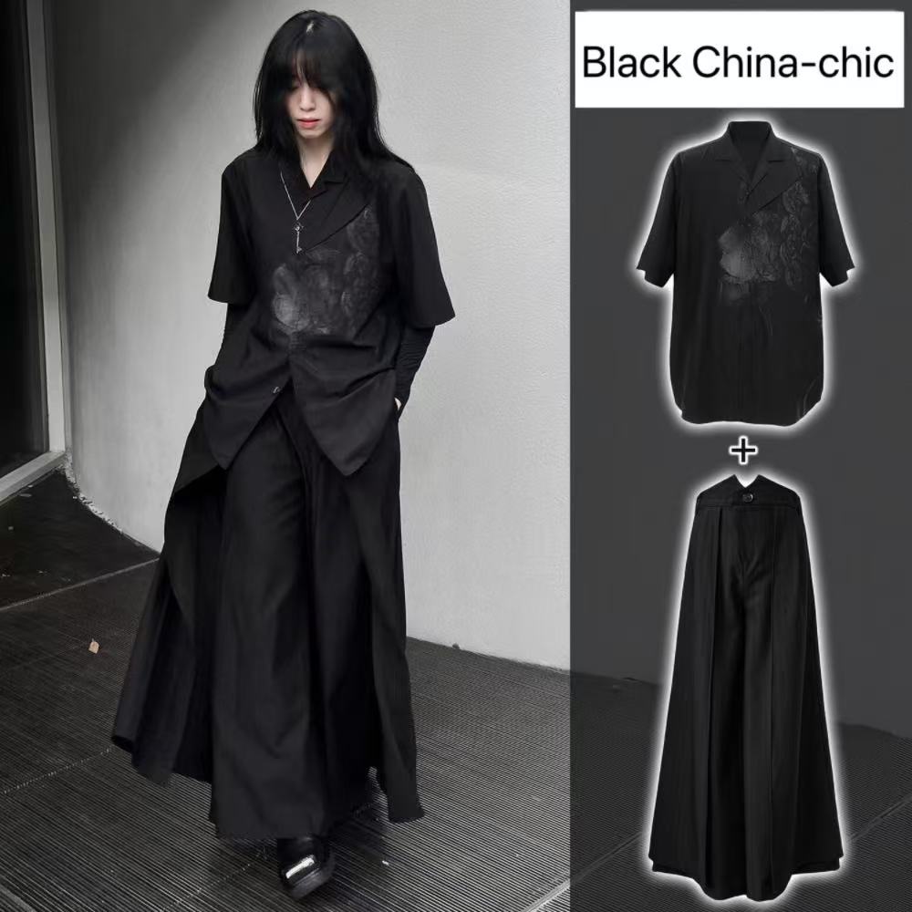 Cool Black New Chinese Style C - Street Fashion In Chinese 评论和价格