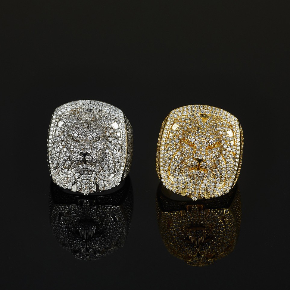 D Color Full Moissanite Diamon - Street Fashion Rings 评论和价格