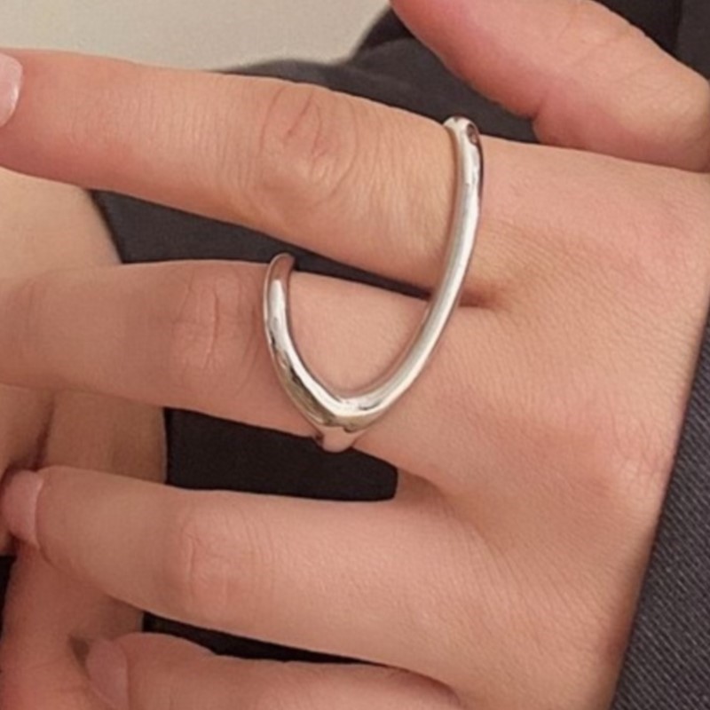 PANJBJ 925 Sterling Silver Lin - Street Fashion Rings 评论和价格