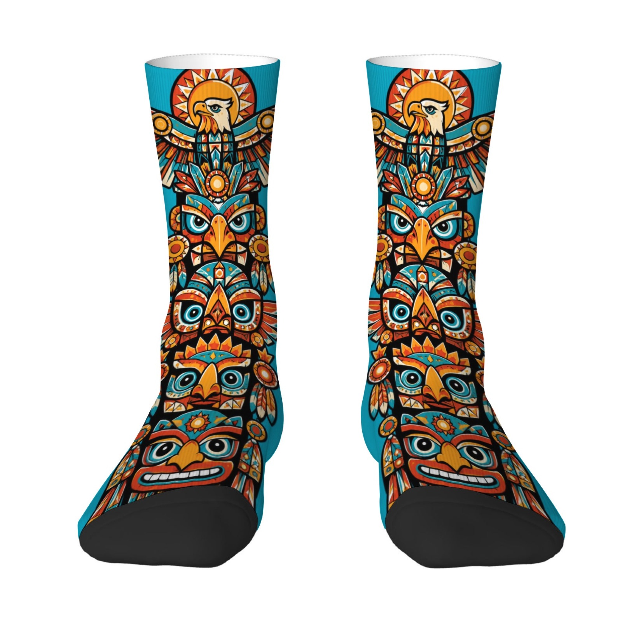 Fun Ethnic-style Totem Print M - Quirky Street Fashion 评论和价格