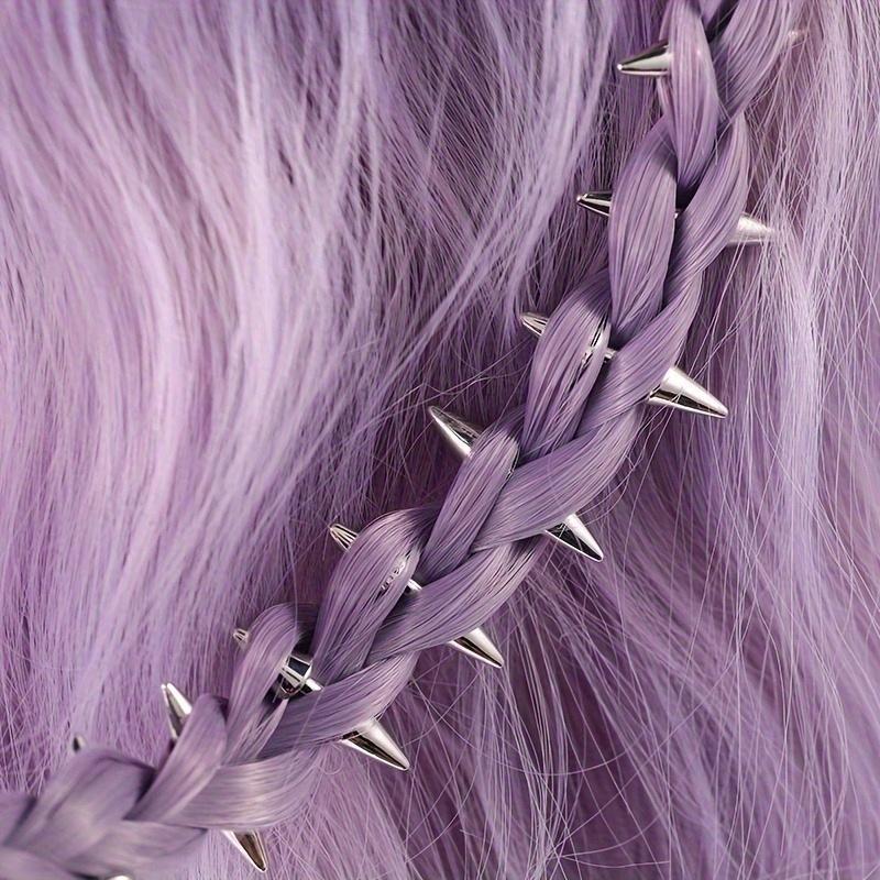 5pcs Set Spiked Hair Clips Pun - Street Fashion Rings 评论和价格