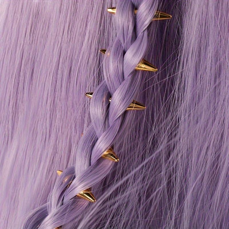 5pcs Set Spiked Hair Clips Pun - Street Fashion Rings 评论和价格