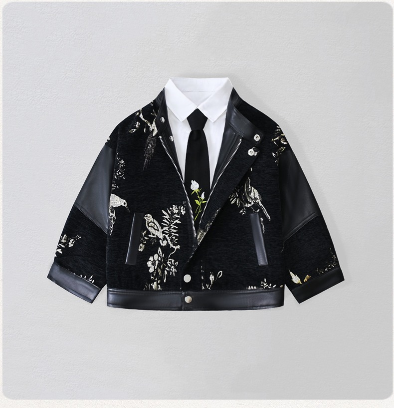 Gentleman Kids Embroidery Moto - Street Fashion Kids 评论和价格