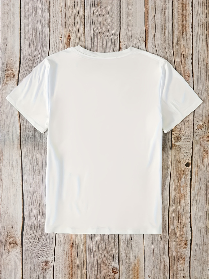 Cartoon Donut Print T-shirt, S - Street Fashion Trends 2026 评论和价格