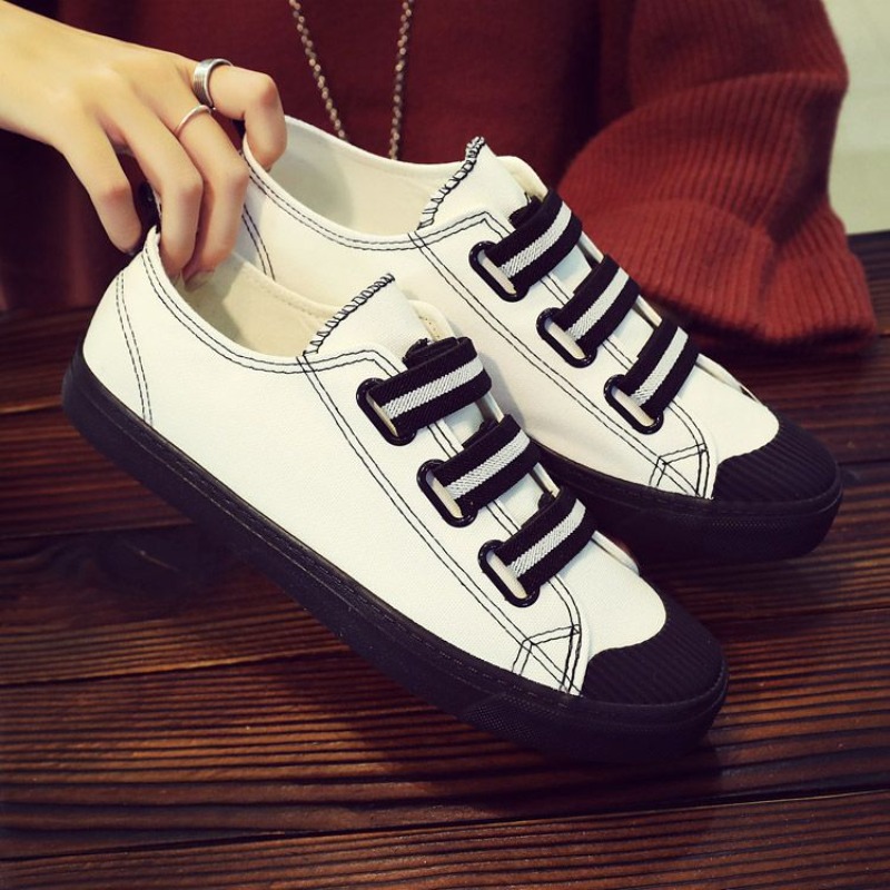 Korean Style Slip-On Canvas Sh - Street Fashion Hong Kong 评论和价格