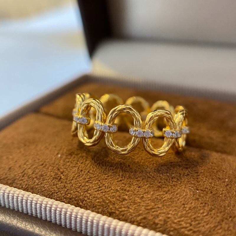 Minimalist hip-hop style hollo - Street Fashion Rings 评论和价格