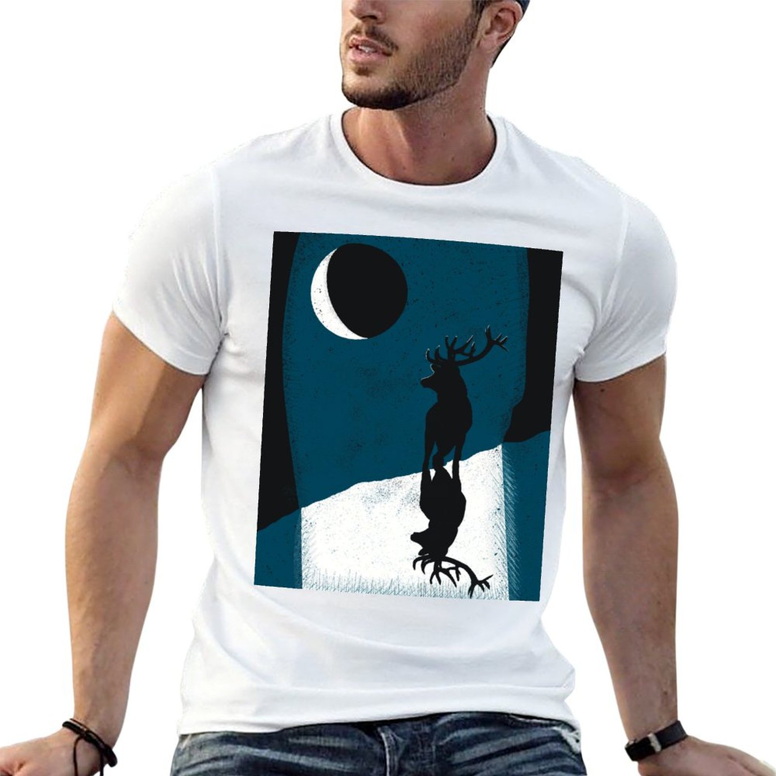 Moonlight pose T-Shirt Street  - Street Fashion Pose 评论和价格