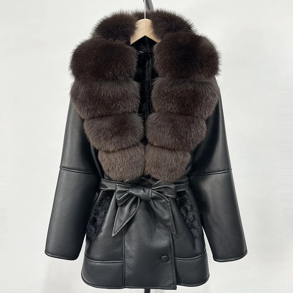 Retro Lamb Fur Jacket Natural  - Street Fashion Store 评论和价格