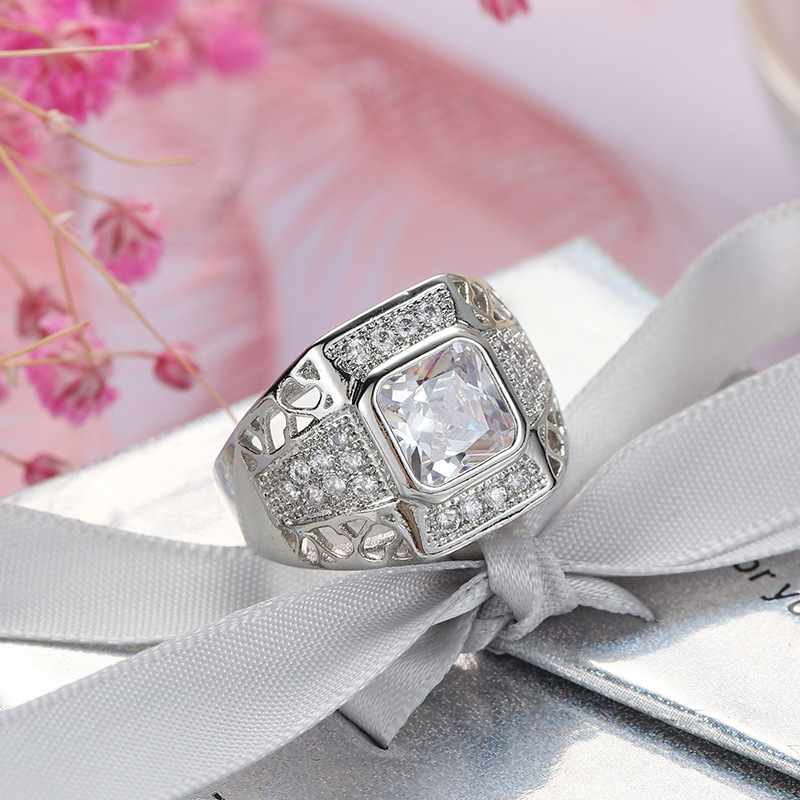 Luxury 925 Sterling Silver Hip - Street Fashion Rings 评论和价格